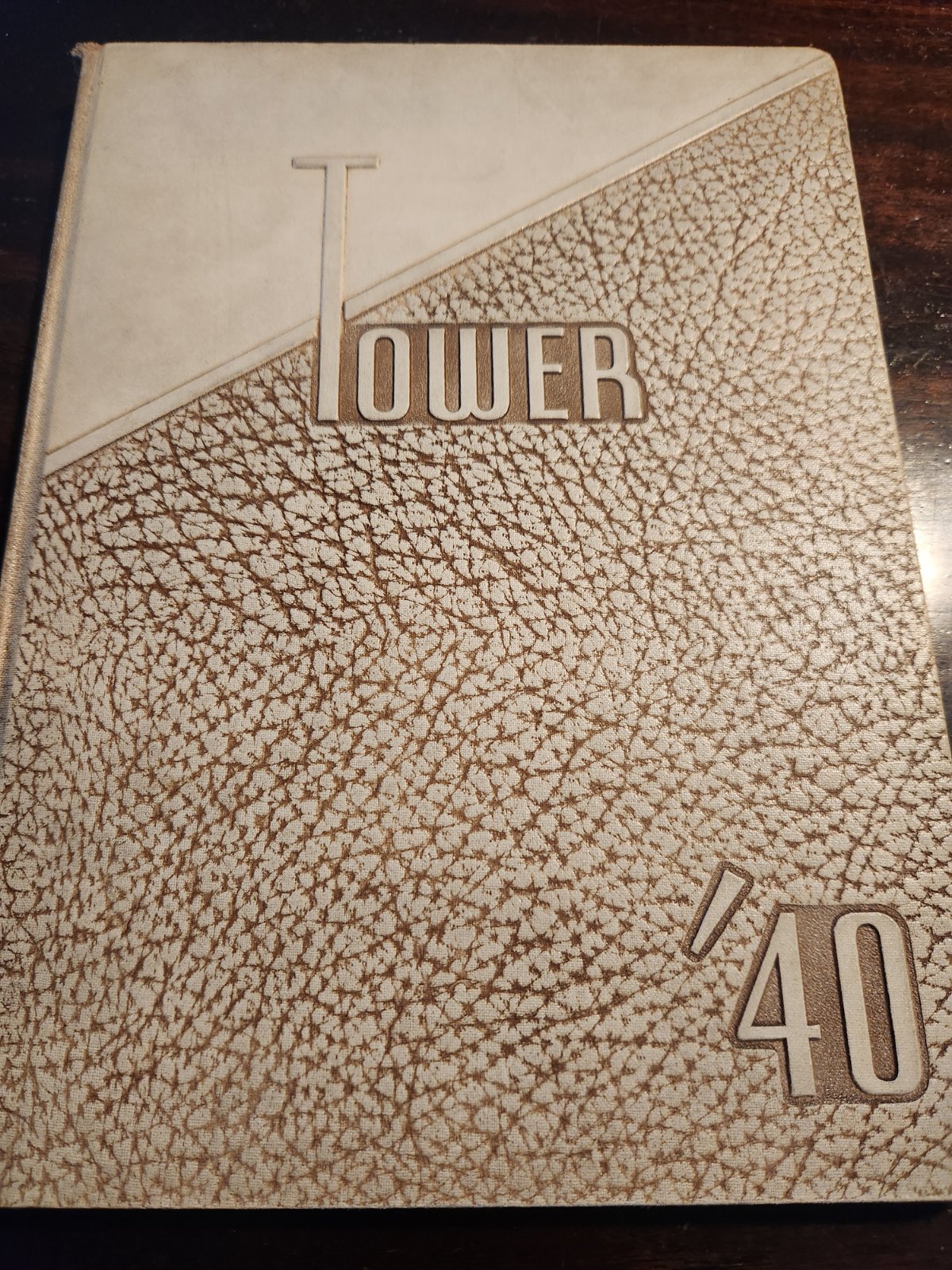 Cover of Tower Yearbook - 1940 Amherst High School