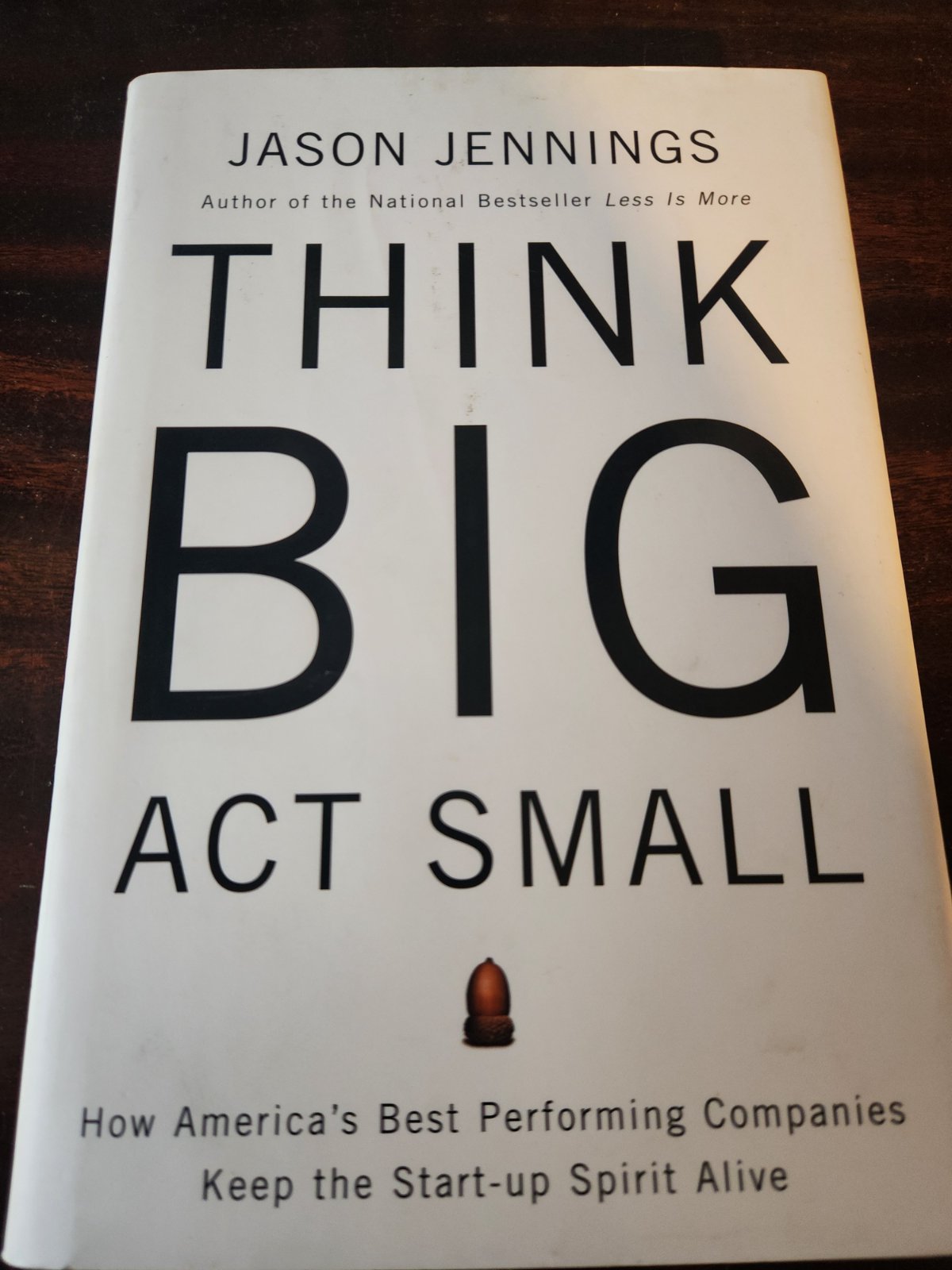 Cover of Think Big, Act Small
